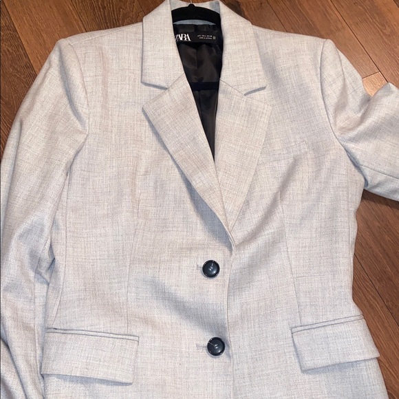 ZARA Grey blazer Large - Picture 3 of 9